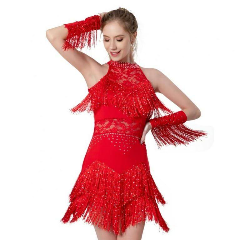 Latin Dance Skirt Latin Dance Dress For Girls Kids Ballroom