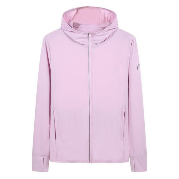 Aosijia Womens UPF 50+ UV Sun Protection Clothing Zip Up Hoodie Long Sleeve Sun Shirt Fishing Running Athletic Hiking Jacket Outdoor Performance Shirt with Zip Pockets