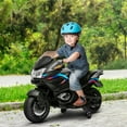 thumbnail image 1 of Aosom 12V Kids Electric Motorcycle with Training Wheels, Battery Power Motorbike for Kids Ages 3-8 Years Old, High-Traction at 3.7 Mph Top Speed, with Light Music, Black, 1 of 9