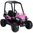 Aosom 12V Kids Utv, Battery Powered Electric Ride On Car With Music