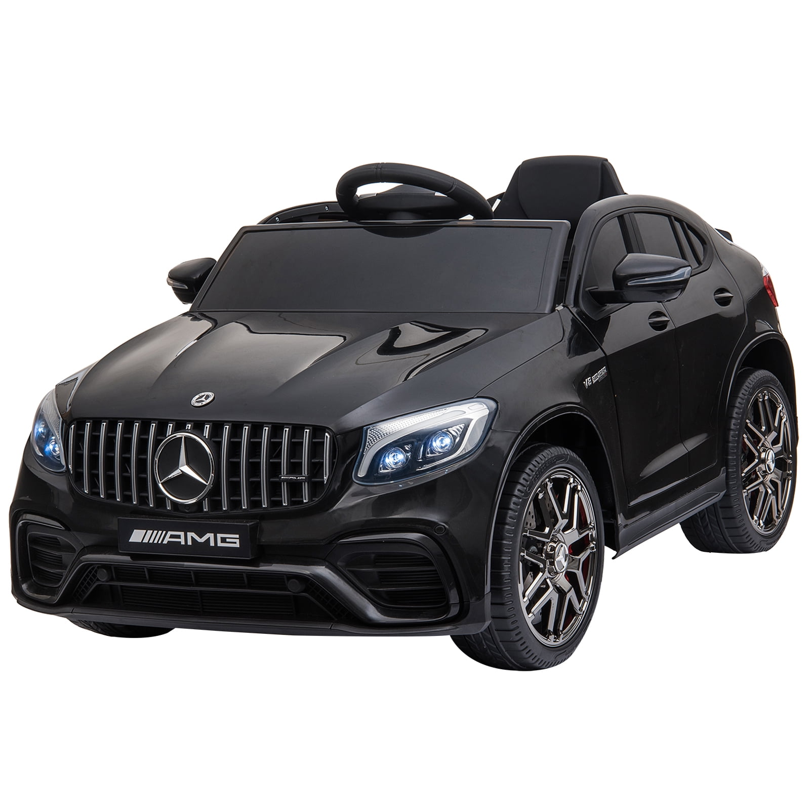 Black 12V Mercedes-Benz AMG Ride-On Car with Remote Control