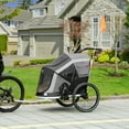 thumbnail image 1 of Aosom 2-in-1 Folding Pet Bike Trailer for Small Dogs, Road-Visibility Bicycle Stroller, Weather-Strong Bike Wagon Trailer Sidecar Attachment, Grey, 1 of 9