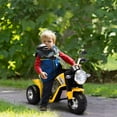 thumbnail image 1 of Aosom Electric Motorcycle for Kids, 6V Battery Powered Ride-On Dirt Bike 3-Wheels Motorbike with Horn Headlights Realistic Sounds Speed for 18 - 36 Months Yellow, 1 of 9