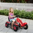 thumbnail image 1 of Aosom Kids Pedal Go Kart W/ Adjustable Seat, Rubber Wheels, Red, 1 of 9