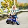 thumbnail image 1 of Aosom Kids Push Ride On Car with Working PA System and Horn, Police Truck Style Foot-to-Floor Sliding Car for Boys and Girls with Under-Seat Storage, for 18 Months to 5 Years Old, Blue, 1 of 9