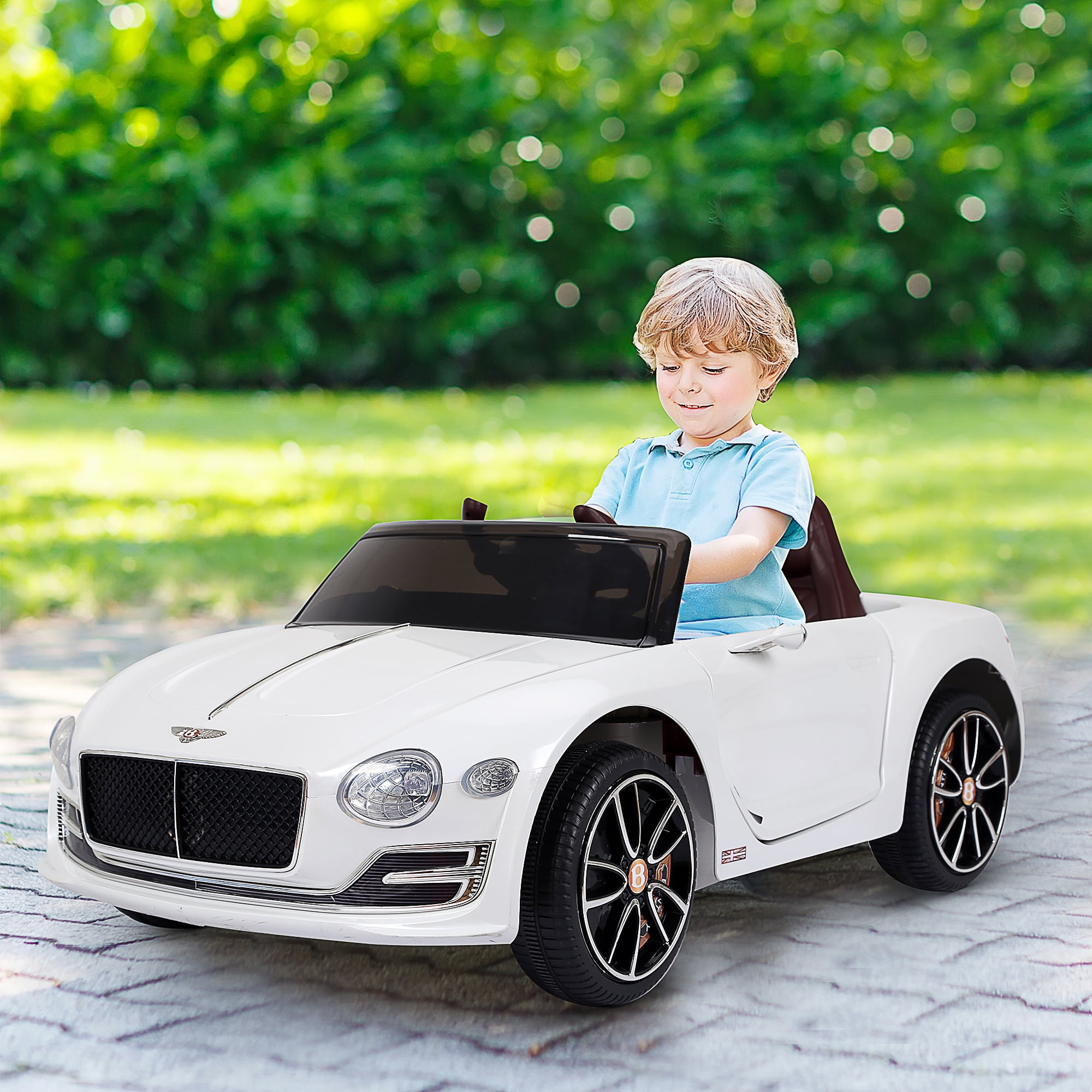 White 6-Volt Bentley EXP12 Kids Ride-On Car
