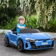 thumbnail image 1 of Aosom Kids Ride on Car with Remote Control, 12V 3.1 MPH Electric Car for Kids, Battery Powered Ride-on Toy for 37-60 Months Boys and Girls, Blue, 1 of 9