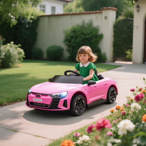 Aosom Kids Ride on Car with Remote Control, 12V 3.1 MPH Electric Car for Kids, Battery Powered Ride-on Toy for 37-60 Months Boys and Girls, Pink