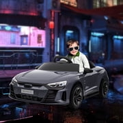 Aosom Kids Ride on Car with Remote Control, 12V 3.1 MPH Electric Car for Kids, Battery Powered Ride-on Toy for 37-60 Months with Music, Lights, Gray