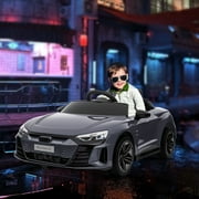 Aosom Kids Ride on Car with Remote Control, 12V 3.1 MPH Electric Car for Kids, Battery Powered Ride-on Toy for 37-60 Months with Music, Lights, Gray