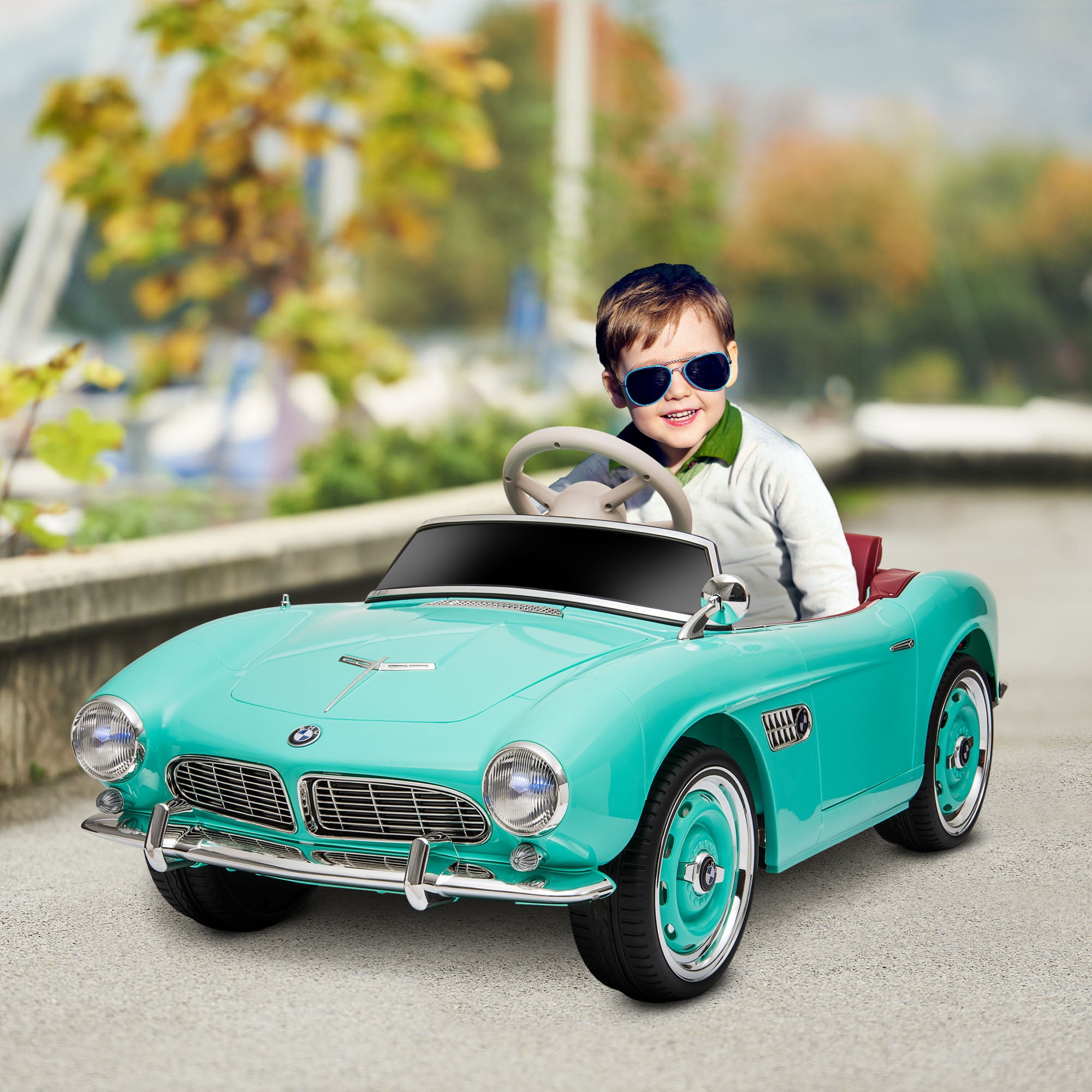 Green 12V BMW Licensed Electric Ride-On Car for Kids