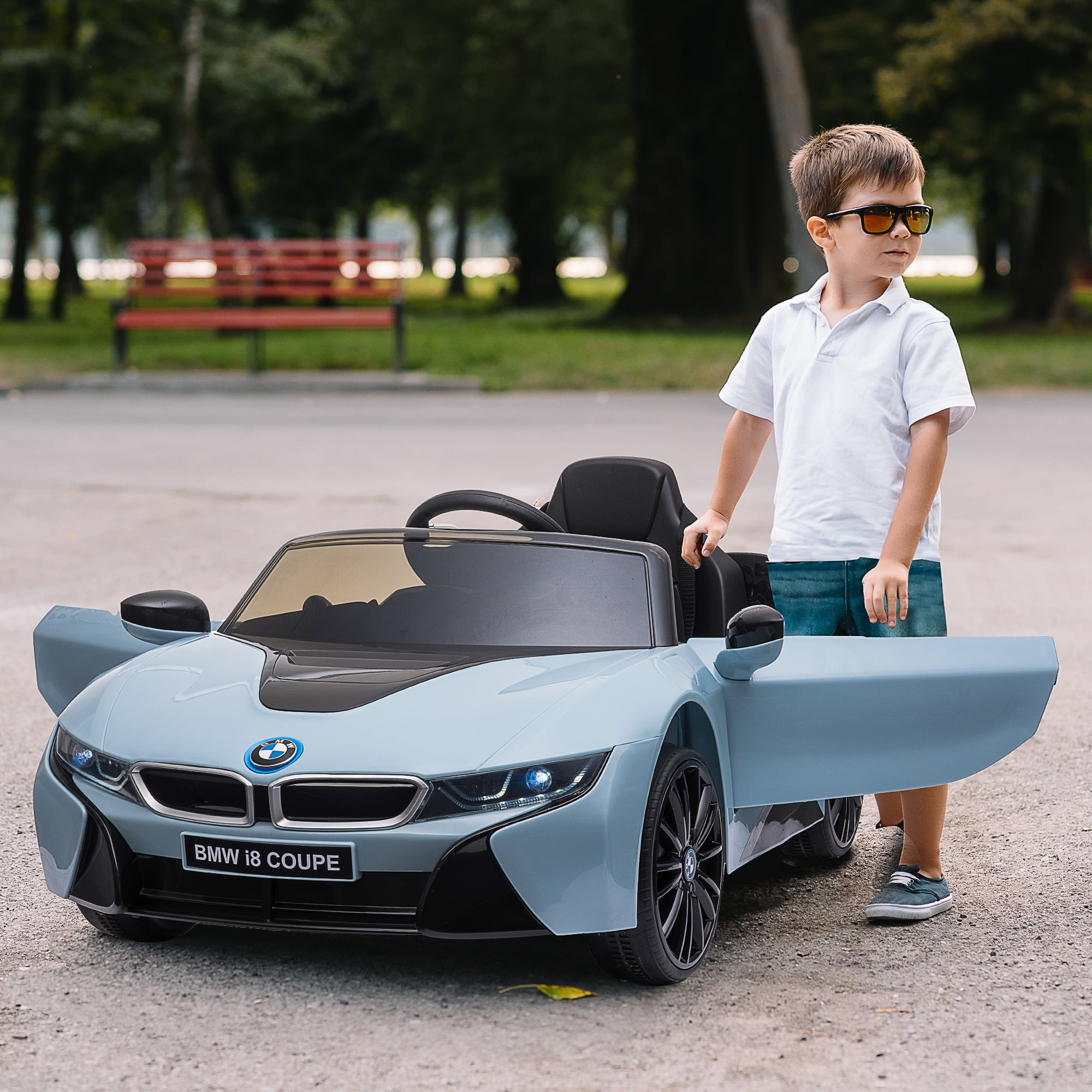 BMW I8 Coupe Blue 6V Electric Ride-On Car with Remote Control