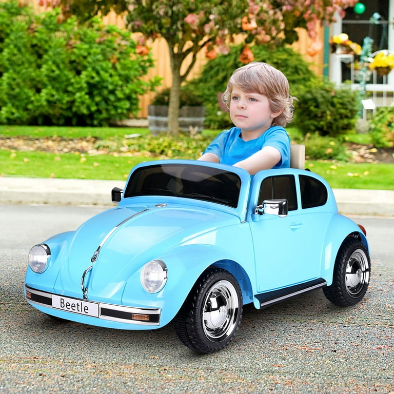 Aosom Licensed VW Beetle Kids Ride-On Car, 6V, Remote Control