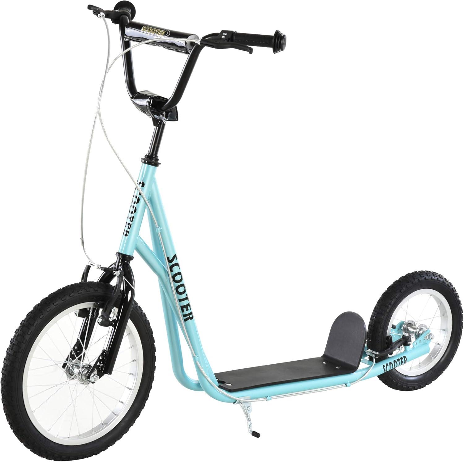 Aosom Youth Scooter, Teens Kick Scooter, Adjustable Handlebar Ride On ...