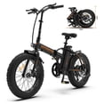 thumbnail image 1 of Aostirmotor Folding Electric Bike 20 inch Fat Tire , with 500W Motor, 48V 13AH Removable Lithium Battery,Ebikes for Adults UL2849（Black）, 1 of 12