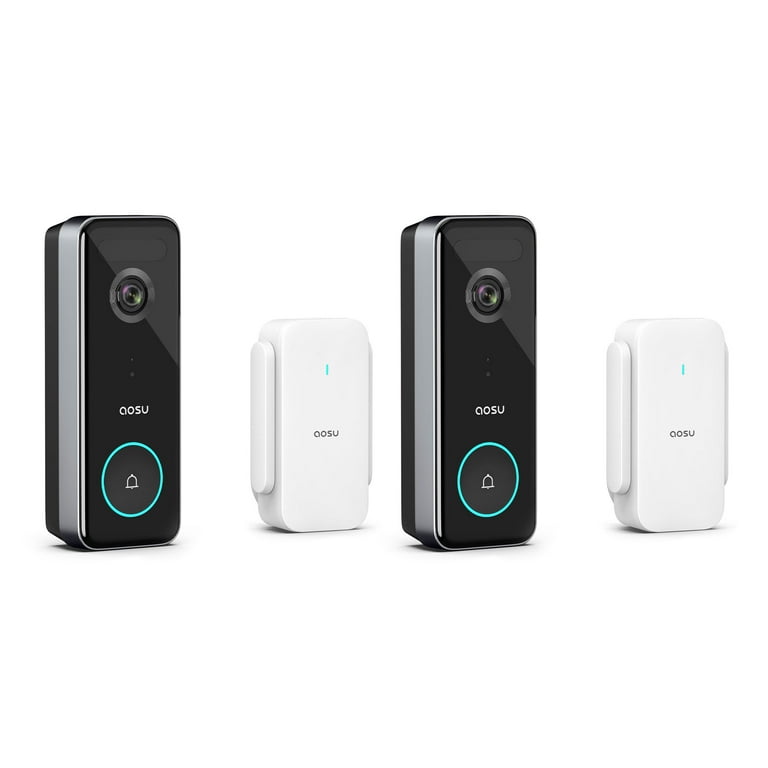 Aosu Wireless Motion Detection Smart Doorbell Camera w/ Microphone (2 Pack)  