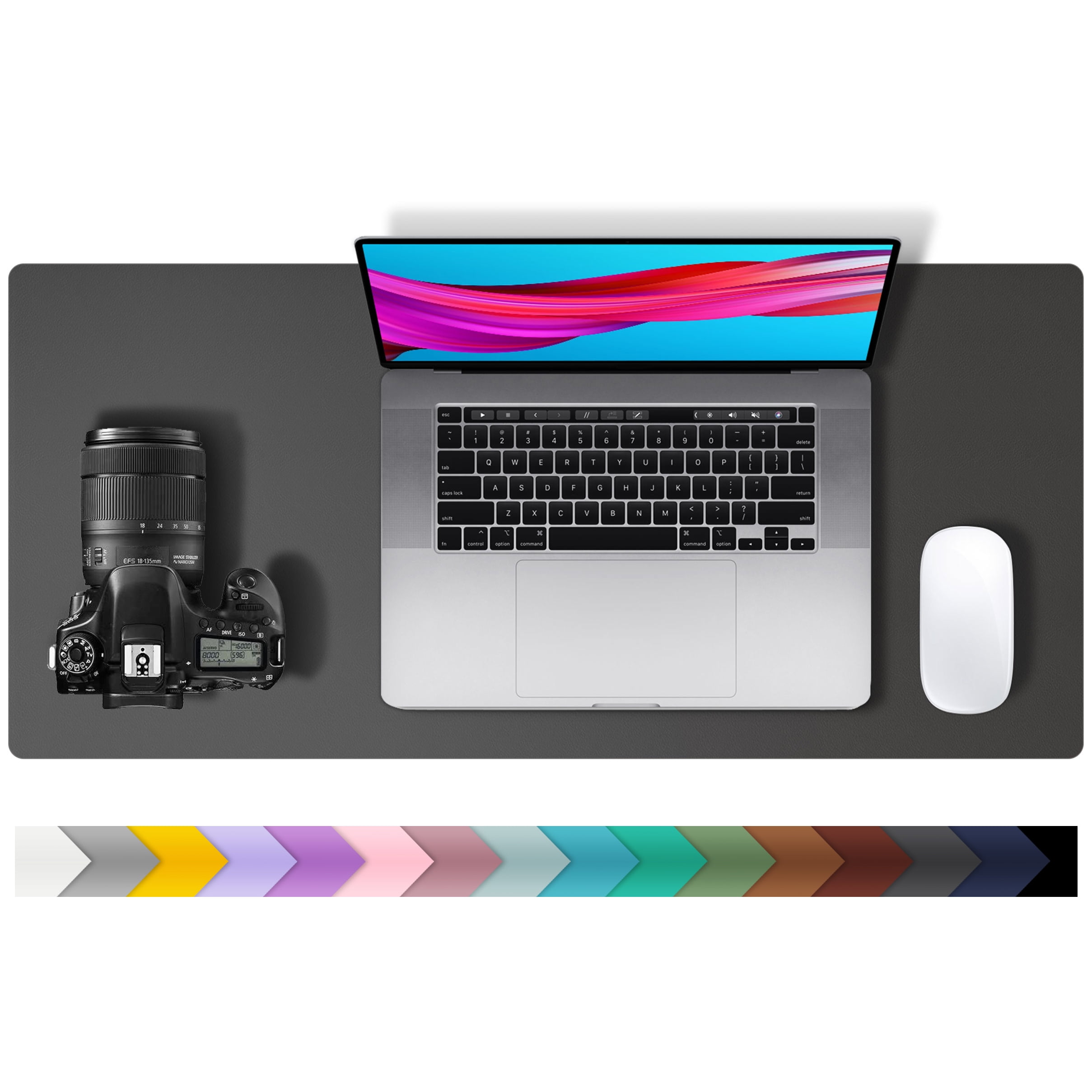 Aothia Leather Desk Pad Protector, Waterproof Desk Writing Mat for