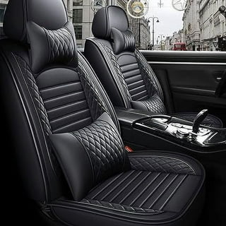 5 Seat PU Leather and Ice Silk Auto Car Seat Covers Automotive Seat Covers  for Most of Car modeling - AliExpress