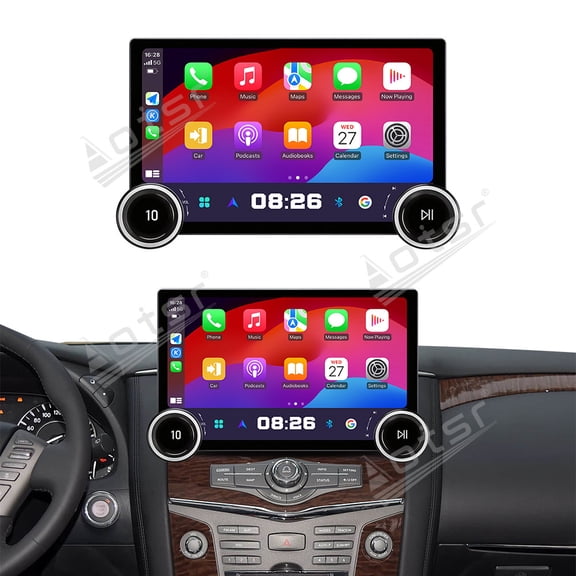 Aotsr 11.5 inch Carplay Multimedia Player For Nissan Patrol 2012-2020 Android 13 Car Radio AUTO Audio Stereo GPS DVD Head Unit
