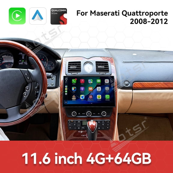 Aotsr 11.6 inch Car Radio For Maserati Quattroporte 2008-2012 Android Car GPS Navigation Multimedia Player Auto Stereo Head Unit Carplay