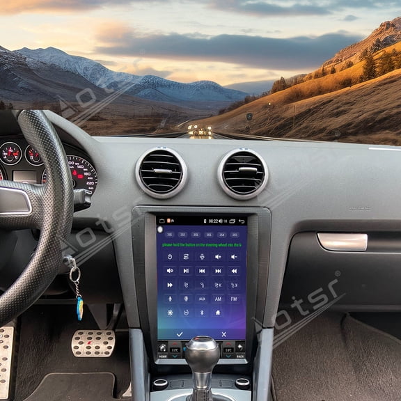 Aotsr 12.1 Inch Android 14 Car Radio For Audi A3 2008-2012 Vertical Screen Stereo Multimedia Player Carplay GPS Navigation Uint Auto