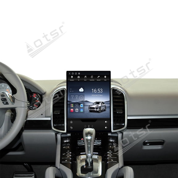 Aotsr 12.1 inch Car Radio Stereo For Porsche Cayenne 2010-2017 Android GPS Navigation IPS Screen Support Wireless Carplay & Android Auto WiFi DSP 4G Audio Multimedia Player Touch Screen Head Unit