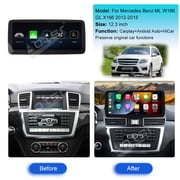 Aotsr 12.3 Inch Car Radio Update Linux For Mercedes Benz ML W166 GL X166 2012-2015 Multimedia Player AutoLink CarPlay Head Unit Auto