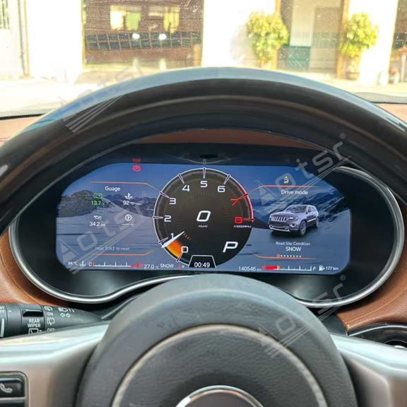Aotsr 12.3" Screen LCD instrument Gauges For Jeep Grand Cherokee 2011-2013 Cockpit Digital Dash cluster Speedometer