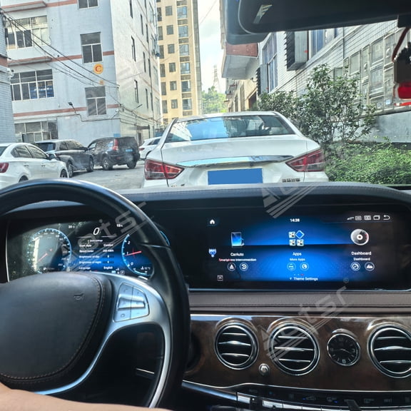 Aotsr 12.3 inch Android 13 for Mercedes-Benz S-Class W222 2014-2017 LCD Screen Car Audio,GPS Navigation BT Touchscreen,Carplay Multimedia Unit