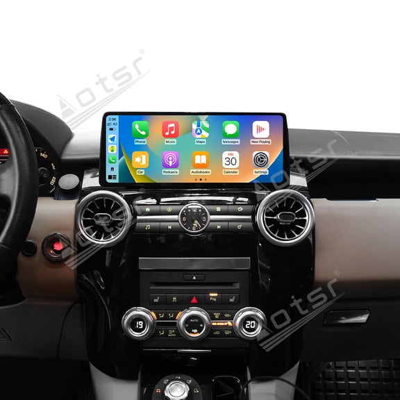 Aotsr 12.3 inch HD Touch Screen CarPlay Android 13 For Land Rover Discovery 4 2010-2016 Car Multimedia Audio Radio Player GPS Navigation Head Unit