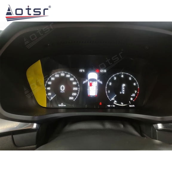 Aotsr 12.3 inch LCD Speedometer Car Dashboard GPS Navigation For Volvo XC60 Digital Cluster Virtual cockpit