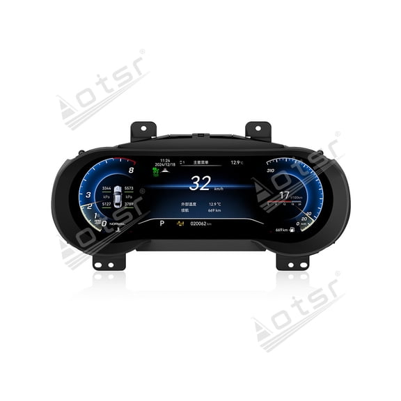 Aotsr 12.3 inch Speedometer Car Dashboard Display Screen For Maserati Levante 2016-2023 Virtual Cockpit LCD Instrument Digital Cluster