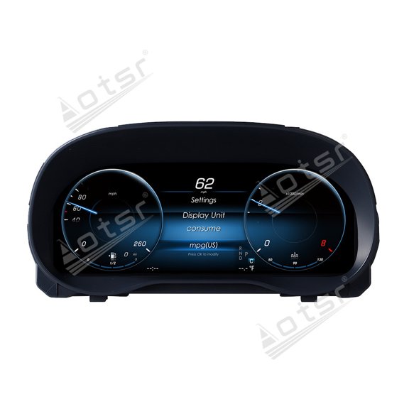 Aotsr 12.3 inch car LCD digital instrument panel instrument cluster speedometer suitable for Mercedes-Benz Vito 2024 LCD Instrument Cluster