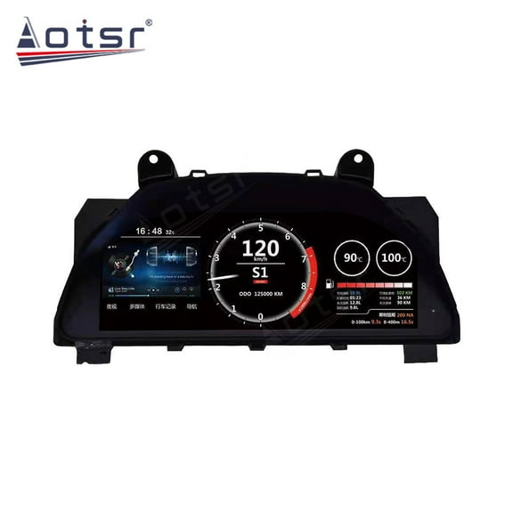 Aotsr 12.3 inch car LCD digital instrument panel instrument cluster speedometer suitable for Toyota REIZ（Mrak X） 2005-2017 LCD Instrument Cluster
