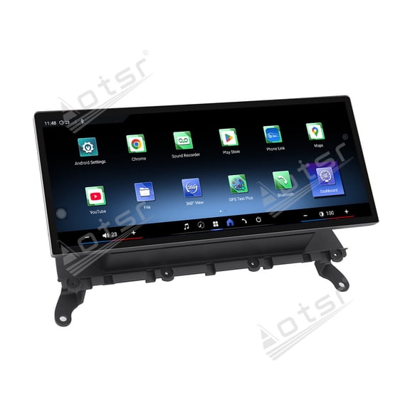 Aotsr 12.9 inch Carplay Android14 Dual BT Car GPS Navigation For BMW X3 F25 X4 F26 2011-2017 Headunit Multimedia Player Car Radio