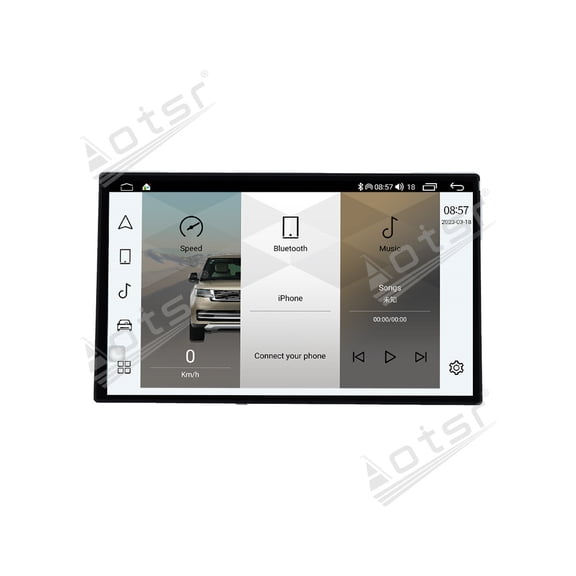 Aotsr 13.3 inch Android 13 System Car Radio for 2018-2022 Land Rover Range Rover Vogue/Sport GPS Navigation System with Wireless CarPlay/Android Auto, HD Touch Screen and OTA Upgrade