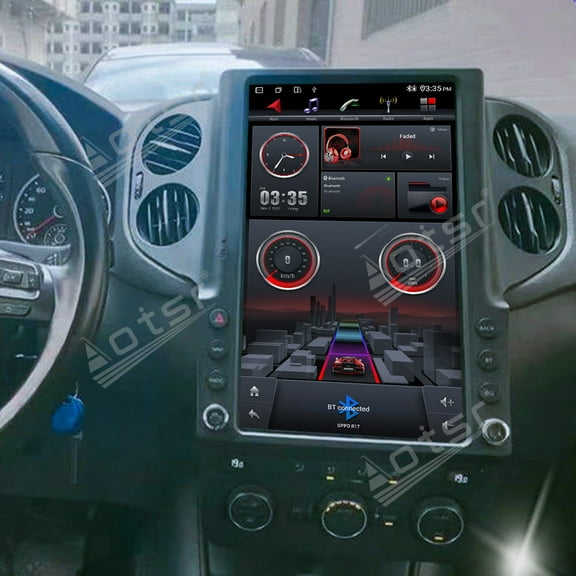 Aotsr 13.6 inch Tesla-Style Android 13.0 car radio GPS Navigation Stereo for Volkswagen VW Tiguan 2010-2016