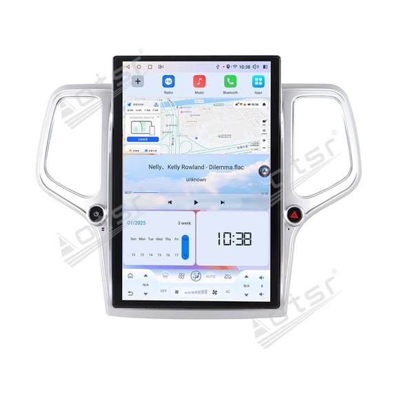 Aotsr 14.5" Tesla style screen Android 15 Car Radio For Jeep Grand Cherokee 2014-2020 Large Navigation Screen with Retain Factory System Carplay Bluetooth