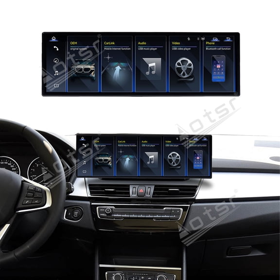 Aotsr 14.9 inch Car Radio For BMW 2 Series Touring 2016-2017 Navigation Multimedia Head Unit GPS Carplay Linux Screen