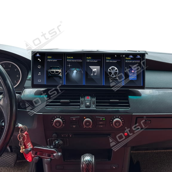 Aotsr 14.9 inch Car Radio For BMW 5 Series（E60/E61）2003-2010 Navigation Multimedia Head Unit GPS Carplay Linux Screen