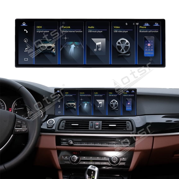 Aotsr 14.9 inch Car Radio For BMW 5 Series（F10）2011-2017 Navigation Multimedia Head Unit GPS Carplay Linux Screen