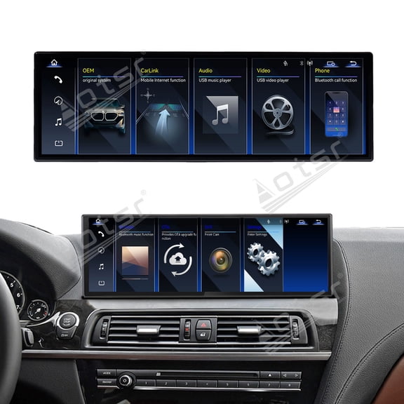 Aotsr 14.9 inch Car Radio For BMW 6 Series（F06）2009-2017 Navigation Multimedia Head Unit GPS Carplay Linux Screen