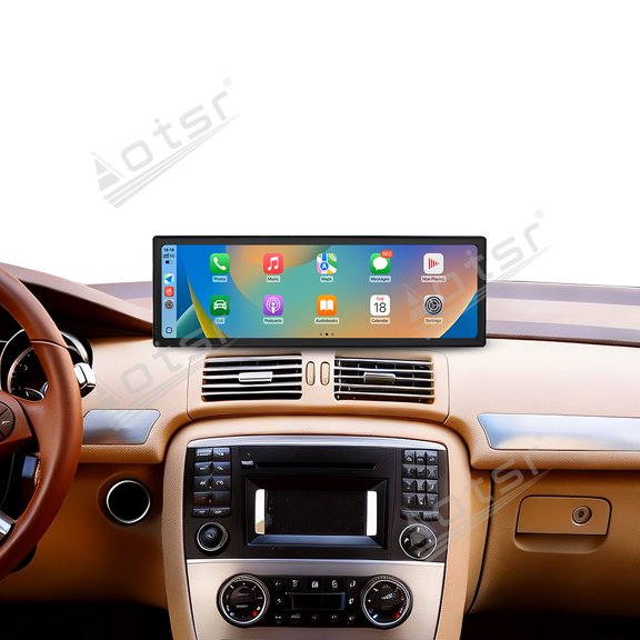 Aotsr 14.9 inch Car Radio Stereo for Mercedes Benz R Class R300/R350 2006-2014 Android 15 Carplay Multimedia Video Player Screen GPS Navigation Head Unit