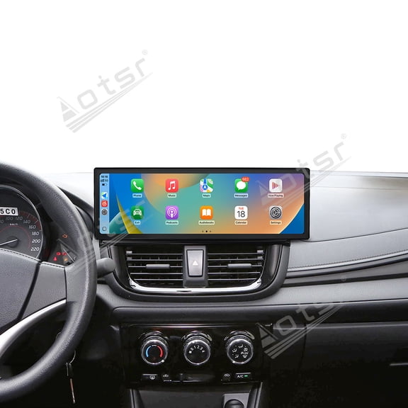 Aotsr 14.9 inch Car Radio Stereo for Toyota Vios 2017-2021 Android 15 Carplay Multimedia Video Player Screen GPS Navigation Head Unit