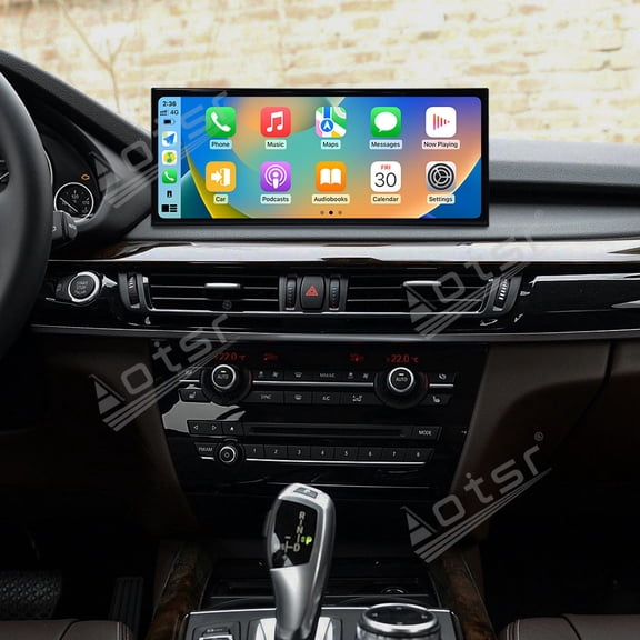 Aotsr 15.8 inch Android 14 Car Radio for BMW X5/X6 F15 2014-2018 Wirless Carplay GPS Navigation Screen Upgrade Multimedia（NBT system）