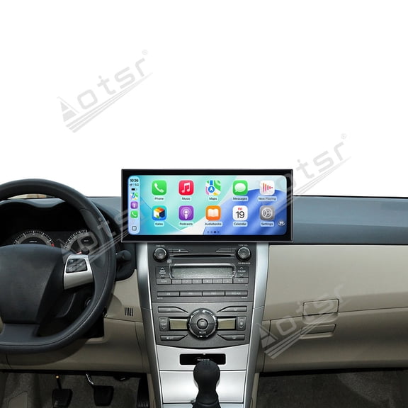 Aotsr 15.8 inch Android 15 Qualcomm Carplay Car Radio For Toyota Corolla 2007-2013 Car Autoradio Multimedia Player GPS Navigat Head Unit