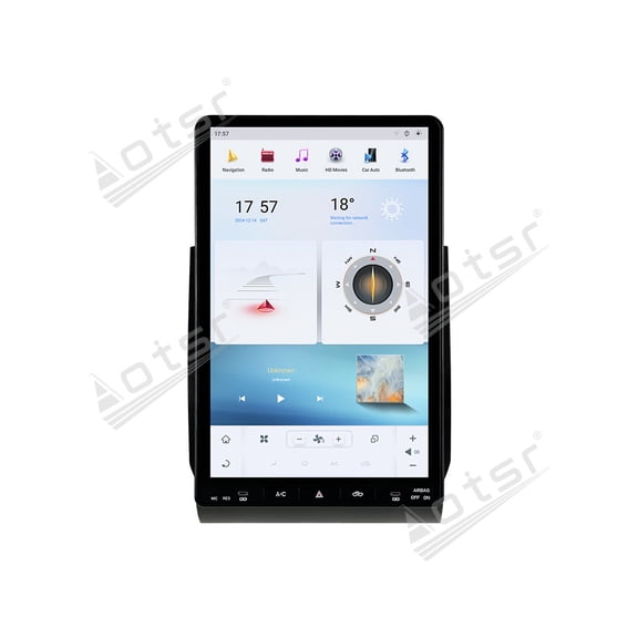 Aotsr 16.8 inch Android 15 Car Radio For Toyota Tundra 2014-2019 HD Multimedia Video Player Navigation GPS DVD 4G DSP Stereo Bluetooth