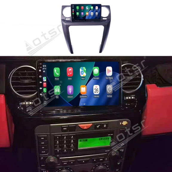 Aotsr 9.66 inch Car Radio Carplay For Land Rover Discovery 3 LR3 2004-2009 Radio Bluetooth Automotive Multimedia Central 2 Din Android