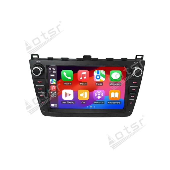 Aotsr 9 inch Carplay 2 din Android 14 Car Radio For Mazda 6/Atenza 2009-2015 Navigation DSP Stereo Bluetooth Wifi GPS Radio