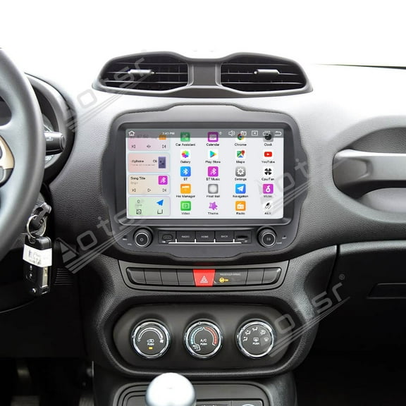 Aotsr 9 inch Touch Screen Car Radio Display for Jeep Renegade 2016-2022 Android 14 Wireless GPS Navigation System & Carplay